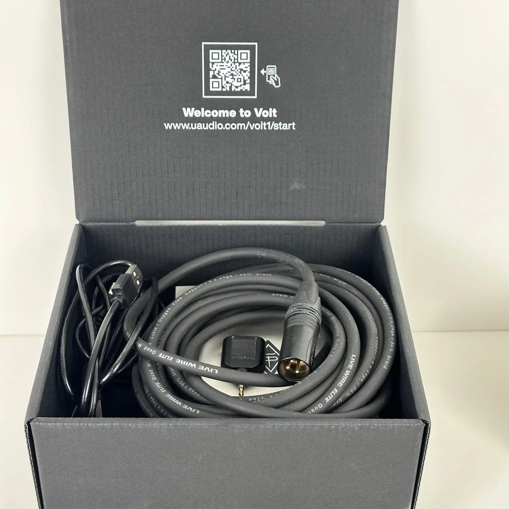Universal Audio Volt 1 USB Audio Interface Vintage Preamp Mode MIDI XLR Cable